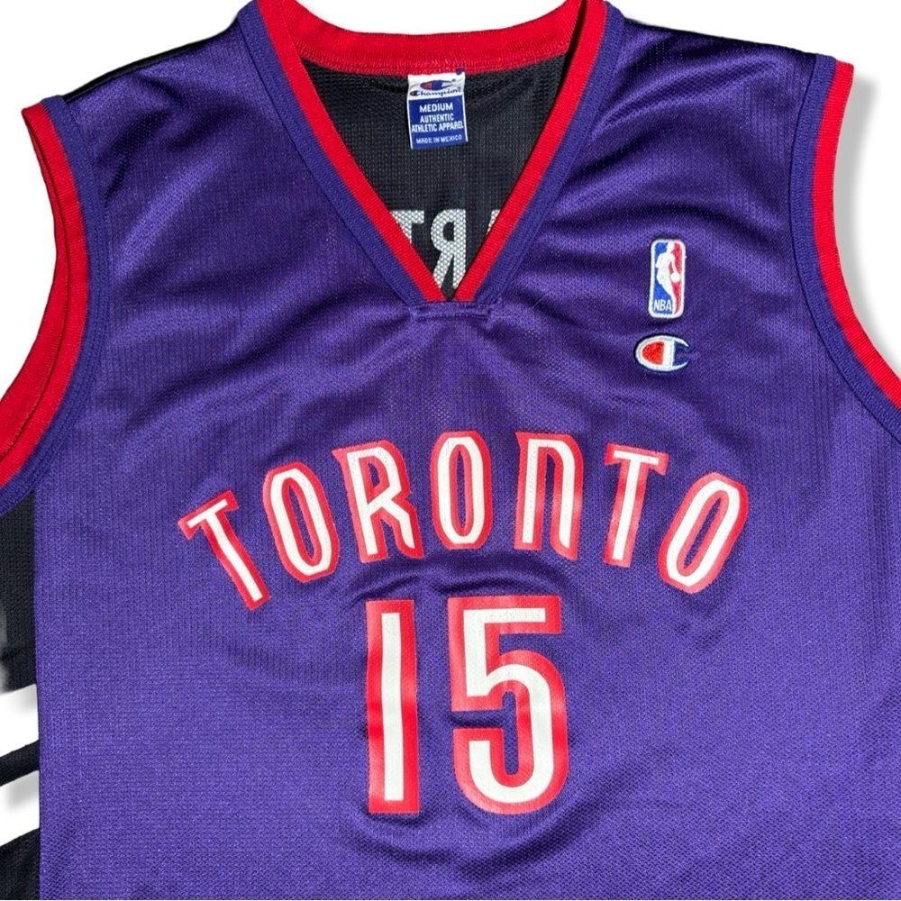 Vintage 90s/Y2K Champion Vince Carter Toronto Raptors Basketball Jersey - Picture 3 of 6